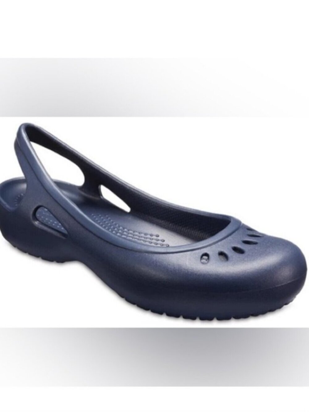 CROCS | Women's Kadee Ballet Flats  cutout navy Sz 10